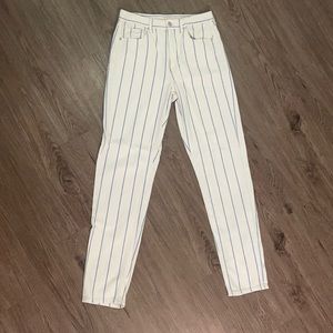 American Eagle stripe boyfriend jeans size 6 XLong